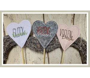 Stickserie ITH - 20 Herzenswünsche